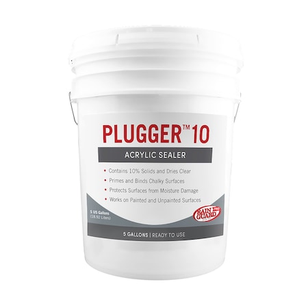 Rainguard Brands 5 Gal. Plugger 10 Acrylic Sealer, Semi-Satin, Clear CR-1505